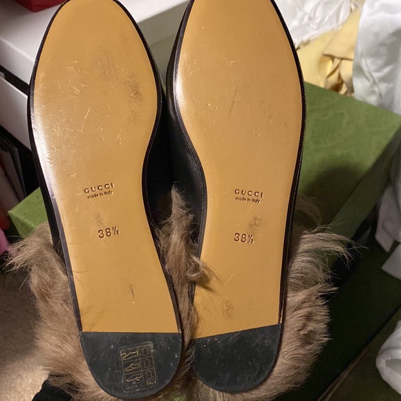Gucci princetown-shearling lined leather slipper - Picture 7 of 10